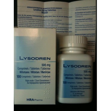 Митотан (Лизодрен Lysodren) 500 мг/100 таблеток купить в Москве